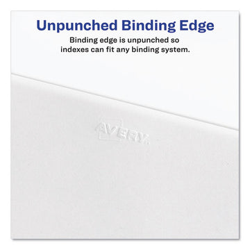 Avery® Preprinted Legal Exhibit Side Tab Index Dividers, Avery Style, 10-tab, 2, 11 X 8.5, White, 25-pack freeshipping - TVN Wholesale